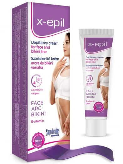 X-Epil szőrtelenítő krém arcra,bikini vonalra 40 ml • Egészségbolt