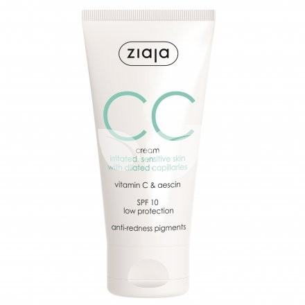 Ziaja cc krém érzékeny irritált kitágult hajszáleres bőrre 50 ml • Egészségbolt