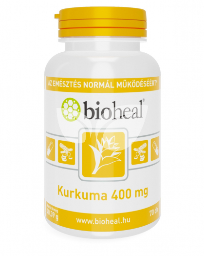 Bioheal kurkuma 400mg tabletta 70 db • Egészségbolt