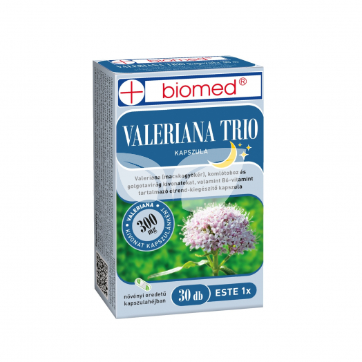 Biomed valeriana trio kapszula 30 db • Egészségbolt