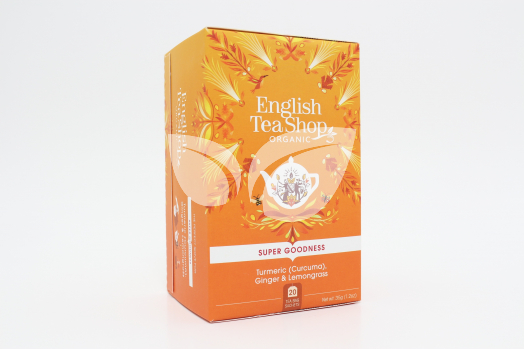 Ets 20 bio gyömbér citromfű kurkuma tea 20 db 35 g • Egészségbolt