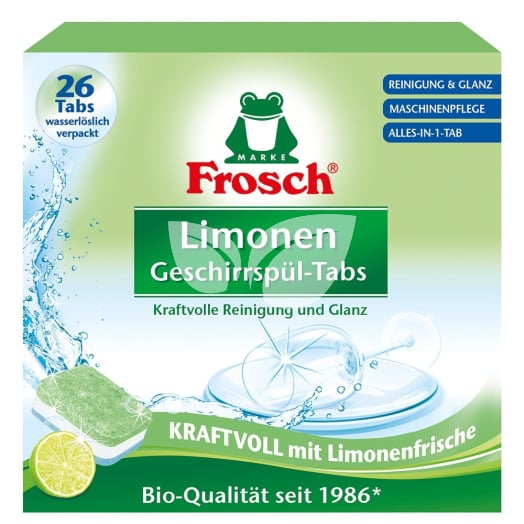 Frosch mosogatógép tabletta zöldcitrom 26 db • Egészségbolt