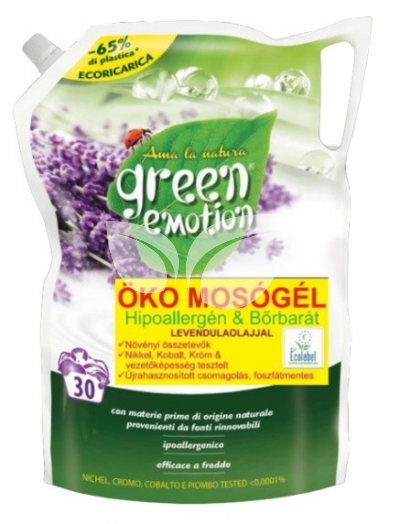 Green Emotion öko mosógel levendula illattal utántöltő 1500 ml • Egészségbolt