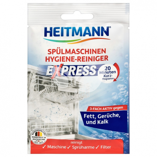 Heitmann higiéniás mosogatógép tisztító por 30 g • Egészségbolt