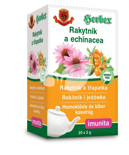 Herbex homoktövis és bíbor kasvirág tea 20x3g 60 g • Egészségbolt