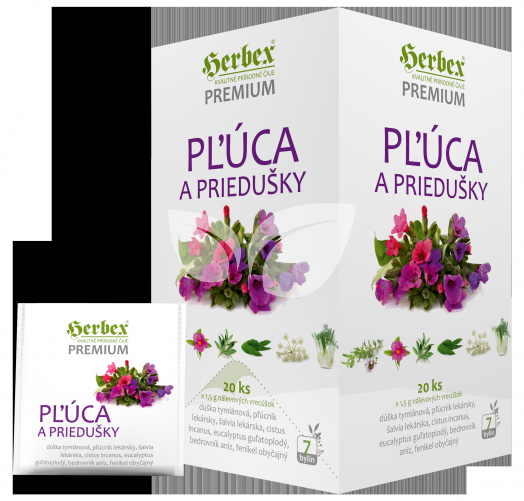 Herbex tüdő és légutak tea 20x1,5g 30 g • Egészségbolt