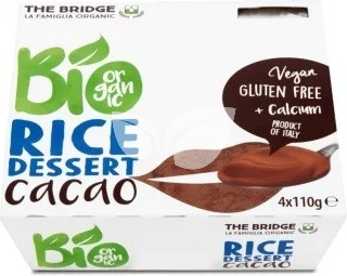 The Bridge Bio Rizs Desszert Csokoládés 4x110 g • Egészségbolt