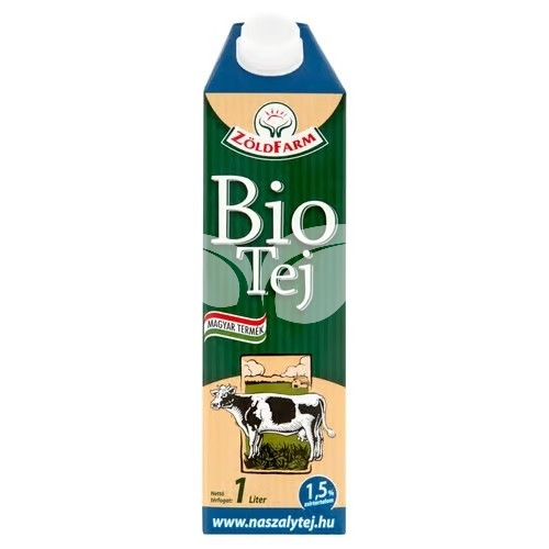 Zöldfarm bio tej 1.5 % uht /tartós/ 1000 ml • Egészségbolt