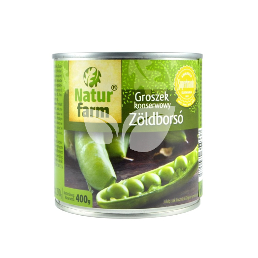 Natur Farm Zöldborsó konzerv 400 g • Egészségbolt