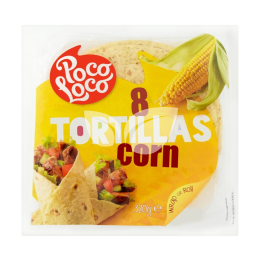 Poco Loco kukoricás lágy tortilla 320 g • Egészségbolt
