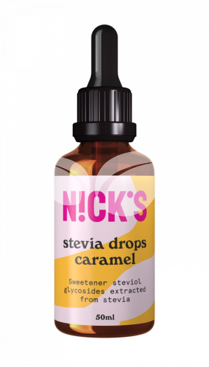 Nicks karamellás stevia csepp 50 ml • Egészségbolt