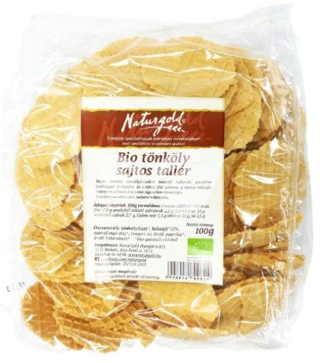 Naturgold bio tönkölytallér sajtos 100 g • Egészségbolt