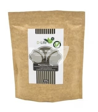 D-life D-mix szénhidrátcsökkentett sütőkeverék 70% teljes kiőrlésű liszttel  500 g • Egészségbolt