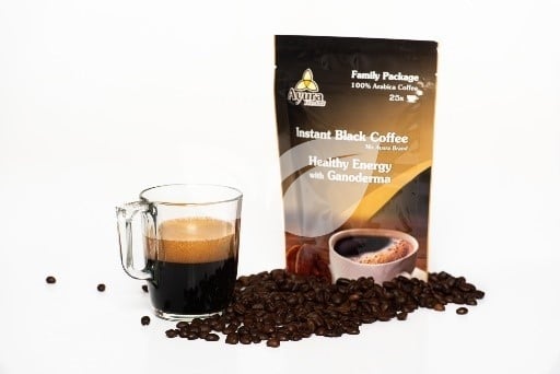 Ayura fekete kávé ganoderma gombával 100 g • Egészségbolt