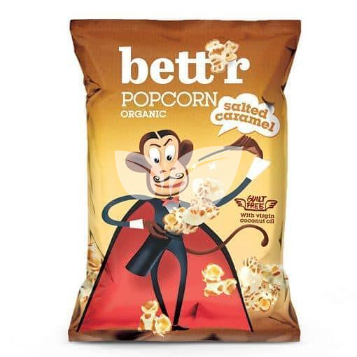 Bettr bio vegán gluténmentes sós karamellás popcorn 60 g • Egészségbolt