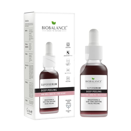 Biobalance szuperszérum arcra mélyhámlasztó 30 ml • Egészségbolt