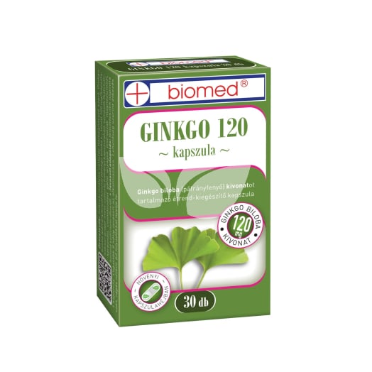 Biomed ginkgo 120 kapszula 30 db • Egészségbolt