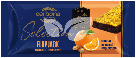 Cerbona flapjack zabszelet narancs-marcipán 40 g • Egészségbolt