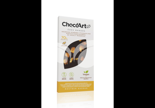 Chocoartz édes mangós étcsokoládé kókuszvirágcukorral 80 g • Egészségbolt