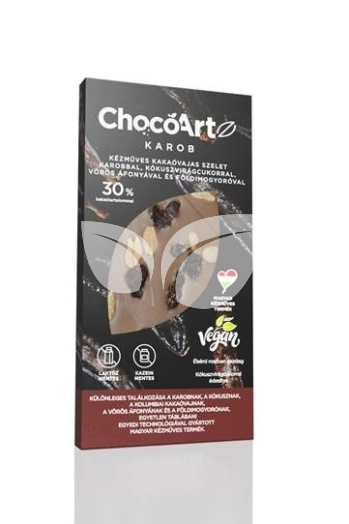 Chocoartz karob kakaóvajas szelet 80 g • Egészségbolt
