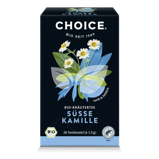 Choice bio gyógynövény tea édes kamilla 30 g • Egészségbolt