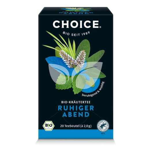 Choice bio gyógynövény tea nyugodt este 40 g • Egészségbolt