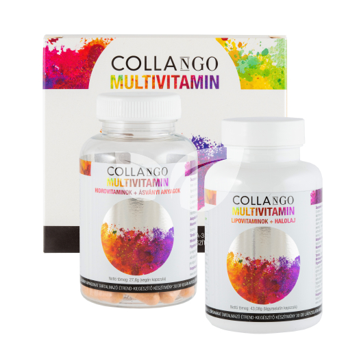 Collango multivitamin 30 adag (30db lágyzselatin kapszula és 30db vegán kapszula) 60 db • Egészségbolt