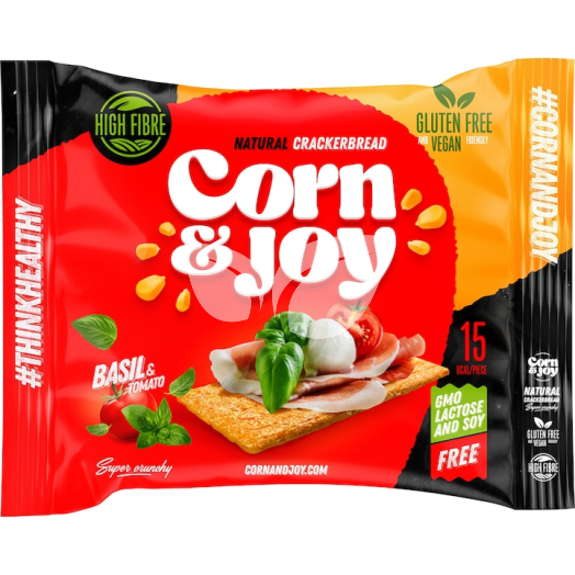 Corn Joy extrudált kenyér bazsalikom paradicsom 80 g • Egészségbolt