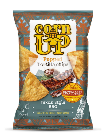 Corn Up tortilla chips barbecue ízű 60 g • Egészségbolt