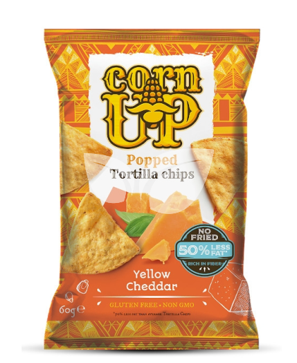 Corn Up tortilla chips cheddar ízű 60 g • Egészségbolt