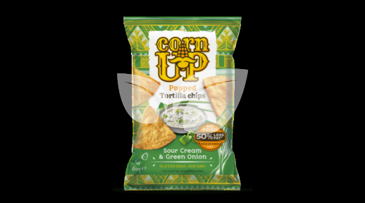 Corn Up tortilla chips hagymás tejfölös ízű 60 g • Egészségbolt