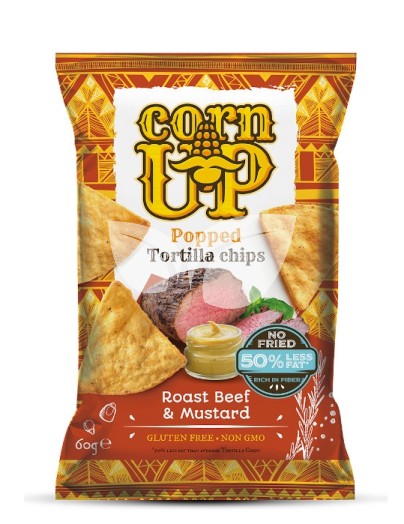 Corn Up tortilla chips marhahús és mustár ízű 60 g • Egészségbolt