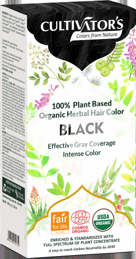 Cultivators bio növényi hajfesték fekete 100 g • Egészségbolt