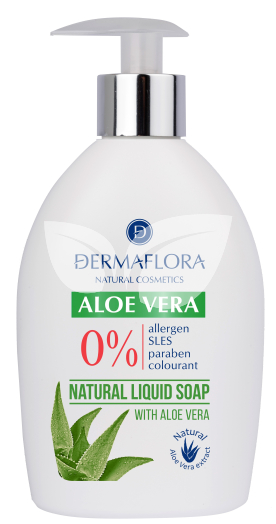 Dermaflora 0% folyékony szappan aloe vera 400 ml • Egészségbolt