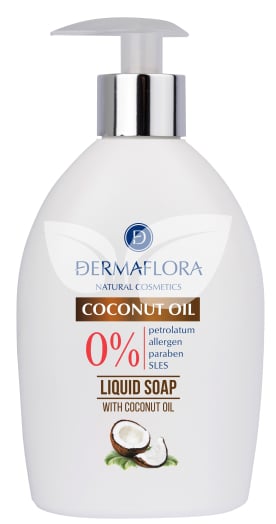 Dermaflora 0% folyékony szappan kókuszolaj 400 ml • Egészségbolt