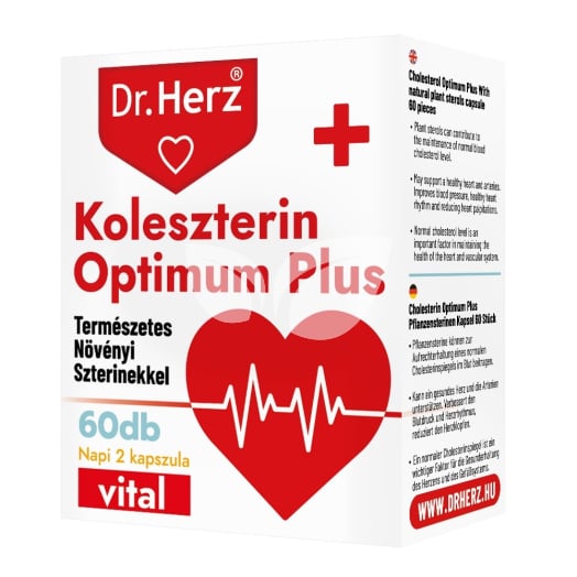 Dr.herz koleszterin optimum plus kapszula 60 db • Egészségbolt