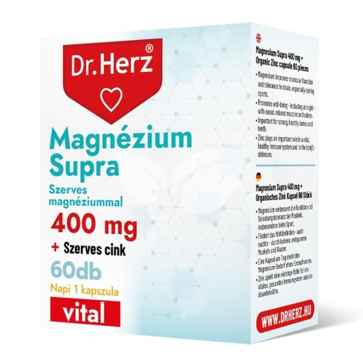 Dr.herz magnézium supra kapszula 60 db • Egészségbolt
