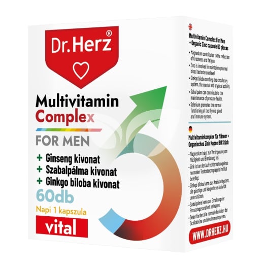 Dr.herz multivitamin férfiaknak kapszula 60 db • Egészségbolt