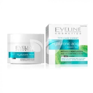 Eveline nature line hyaluronsav+zöld tea intenzív hidratáló nappali/éjszakai arckrém 50 ml