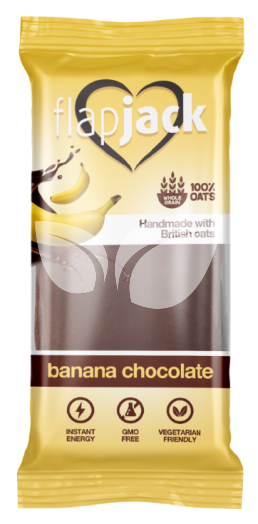 Flap Jack zabszelet banános, csokoládé ízű bevonattal 100 g • Egészségbolt