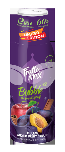 Fruttamax bubble 12 alma-szilva-fahéj 500 ml • Egészségbolt