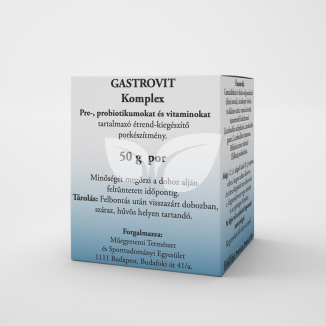 Gastrovit komplex pre-, probiotikumokat és vitaminokat tartalmazó étrend-kiegészítő por 50 g