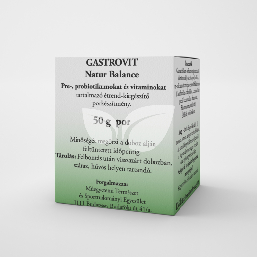 Gastrovit natur balance pre- és probiotikumot tartalmazó étrend-kiegészítő por 50 g • Egészségbolt
