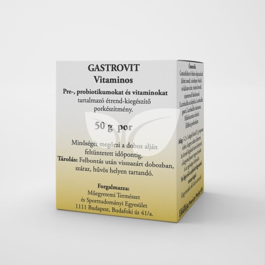 Gastrovit vitaminos pre-, probiotikumot és vitaminokat tartalmazó étrend-kiegészítő por 50 g • Egészségbolt