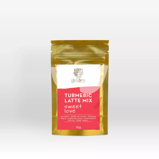 Golden Flavours turmeric latte mix sweet love 10 g • Egészségbolt