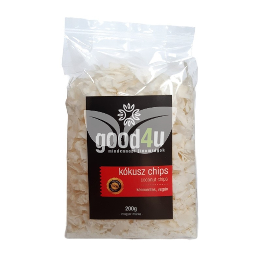 GOOD4U kókusz chips (kénmentes) 200 g • Egészségbolt