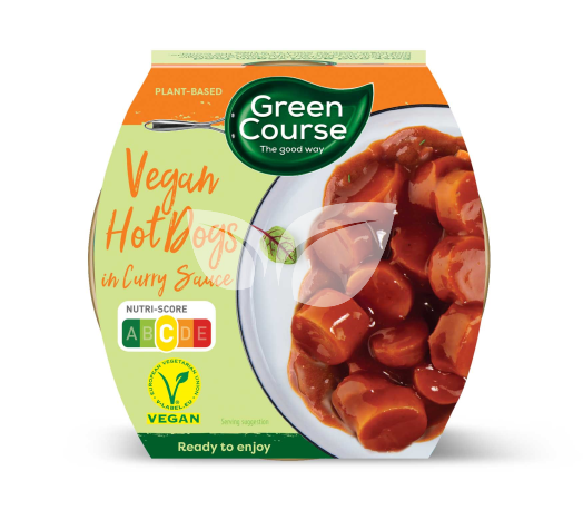 Green Course vegán hot dog rudacska curry szószban 300 g • Egészségbolt