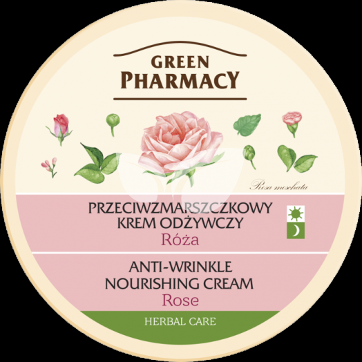 Green Pharmacy arckrém ránctalanító rózsa kivonattal 150 ml • Egészségbolt