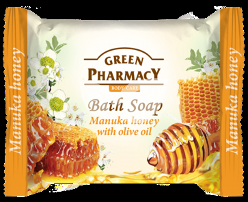Green Pharmacy szappan manuka méz és olivaolaj tartalommal 100 g • Egészségbolt
