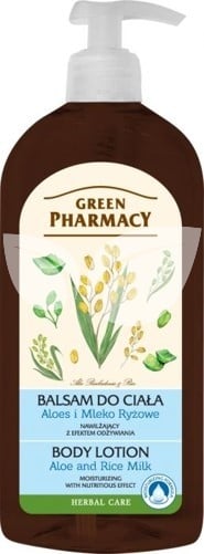 Green Pharmacy testápoló aloe és rizstej kivonattal 500 ml • Egészségbolt